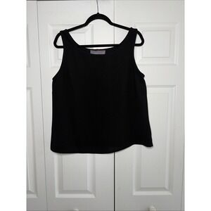 Double D Ranch Ranchwear Womens Large‎ Black Shell Top